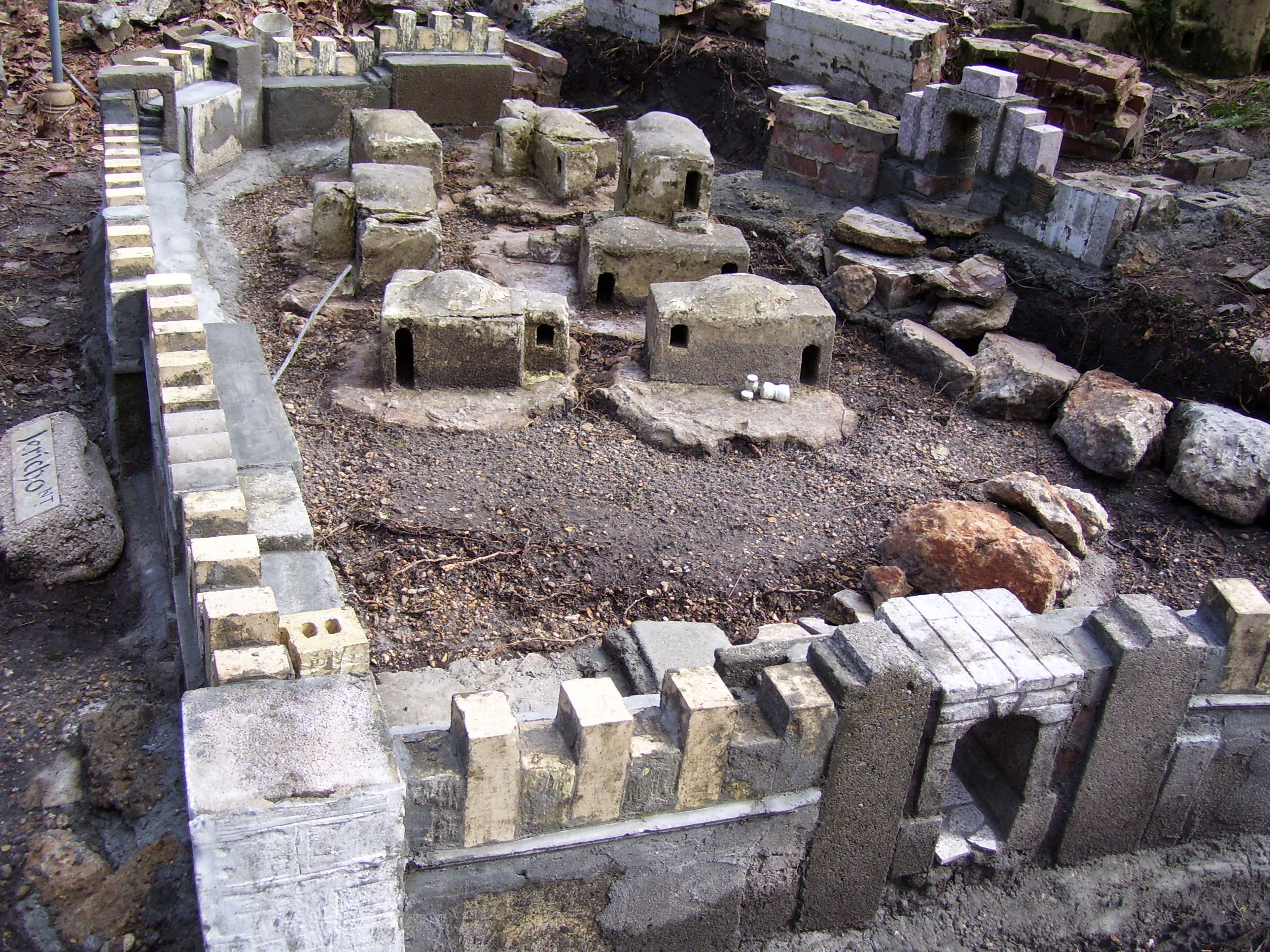 Jerusalem Model originally seen at Palestinian Gardens in 1960's